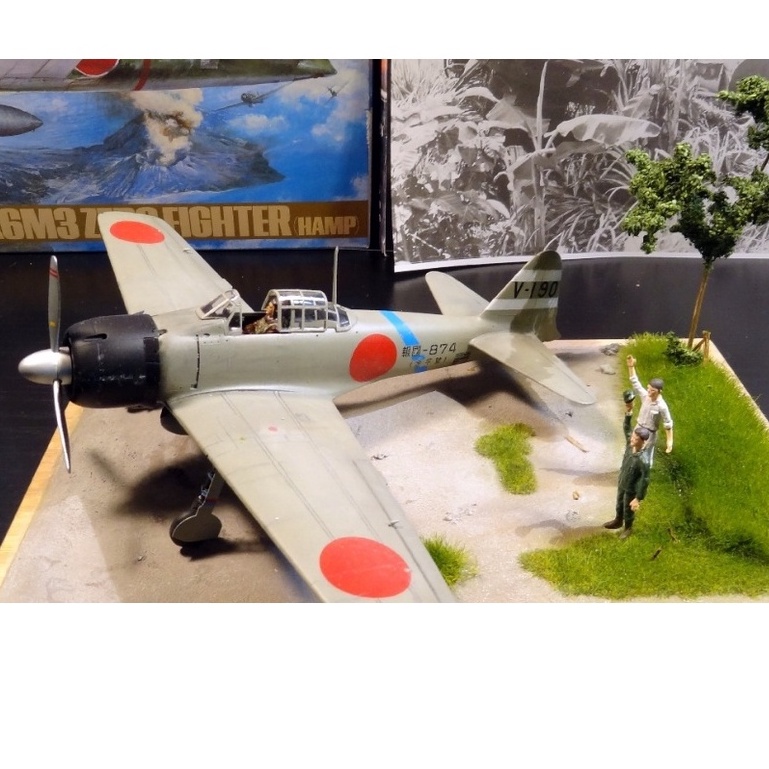 Mô hình lắp ráp máy bay quân sự 1/48 SCALE A6M3 type 32 Zero fighter 61025 TAMIYA - mô hình trưng bày, sa bàn