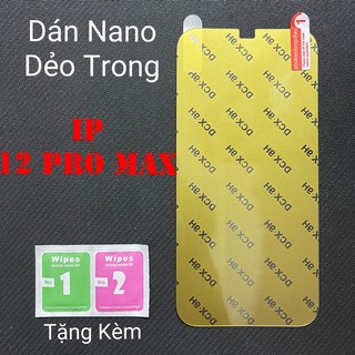 Miếng Dán Màn Hình Siêu Mỏng Dẻo Nano DCX-9H iPhone 12 Pro Max