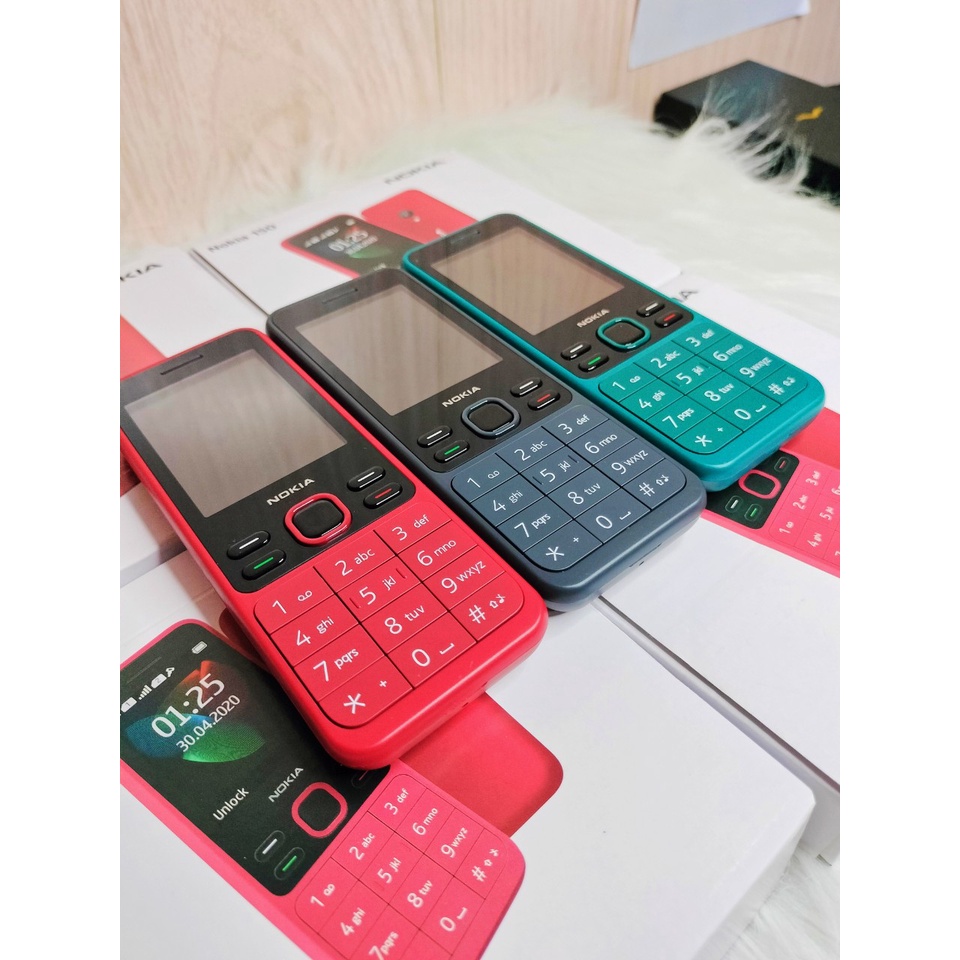 Điện thoại nokia 2 sim phổ thông bàn phím nokia 150 4G mới fullbox 2020 giá rẻ bảo hành 1 năm