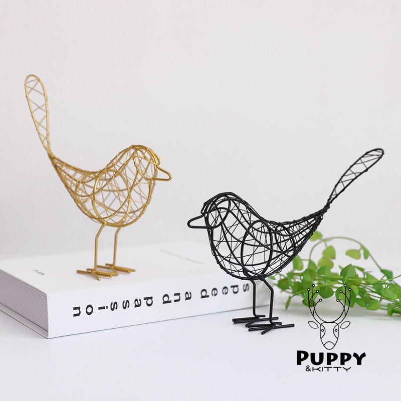 Chú Chim Bằng Sắt Dùng Trang Trí Đơn Giản Sáng Tạo