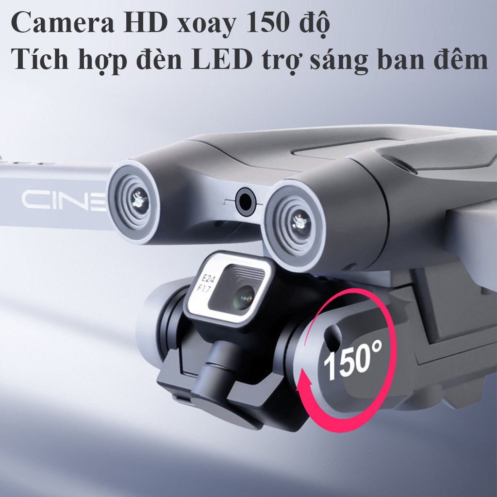 May bay dieu khien tu xa I3 - Pro Camera 4K HD kết nối wifi qua Smart phone, Flycam trang bị cảm biến va chạm 4 chiều