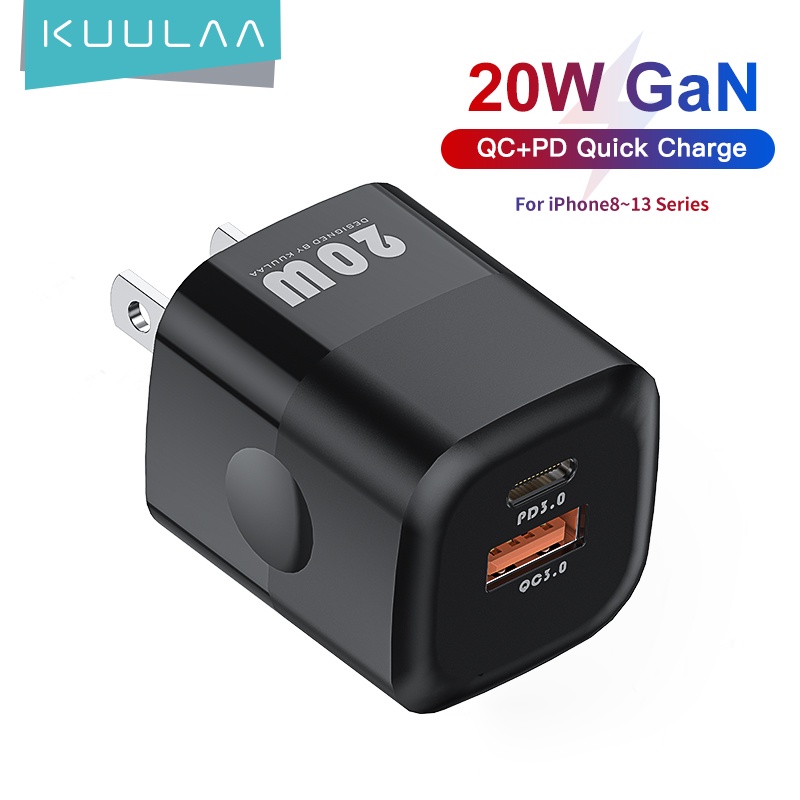 [Bảo hành 1 năm] KUULAA Iphone 4.0 3.0 20w Bộ sạc USB Xiaomi Huawei Pd 3.0 Bộ sạc nhanh Bộ chuyển đổ