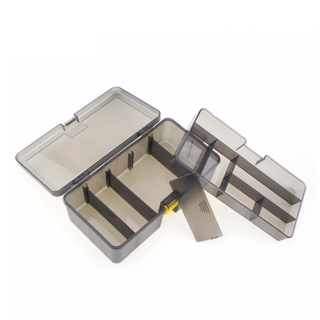 Hộp Đựng Mồi Câu Cá 2 Tầng Đa Năng Có Khóa Cài