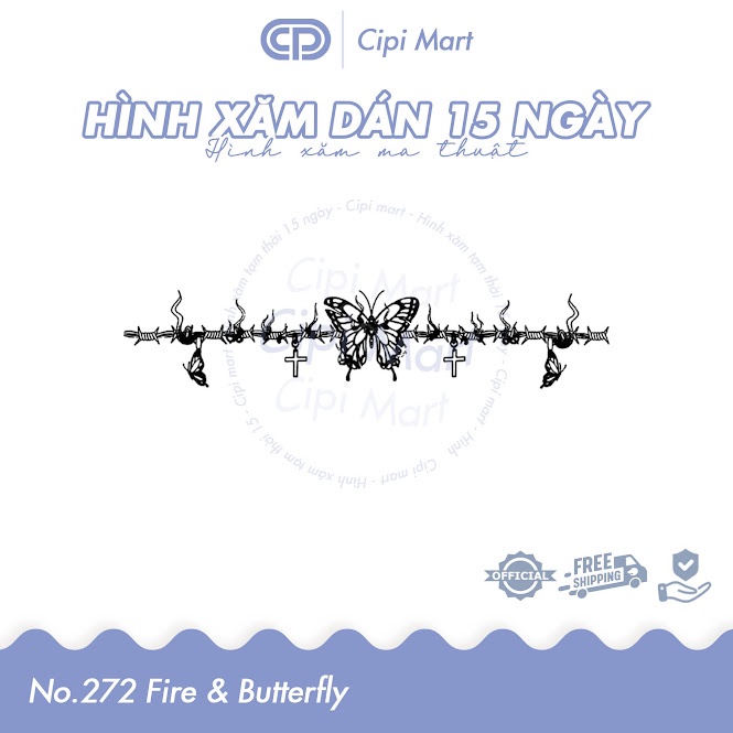 CIPI MART - Hình xăm tạm thời 15 NGÀY - chống nước, cọ xát 272