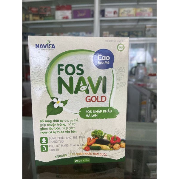CHẤT XƠ FOS NAVI GOLD_ hộp 20 gói.
