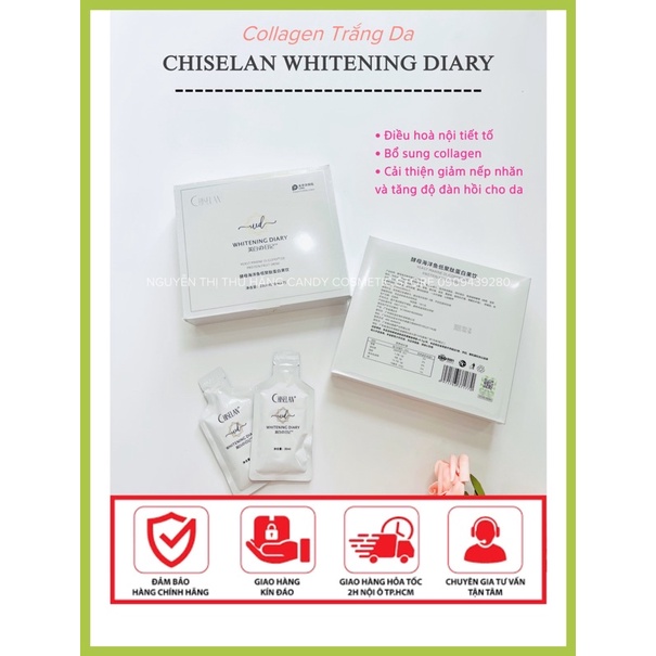 Phiên bản mới nhất nước uống collagen chiselan whitening diary mit beauty - ảnh sản phẩm 1