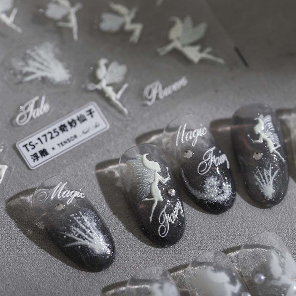 OCEANMAP Miếng Dán Trang Trí Móng Tay Hình Bướm Xinh Xắn