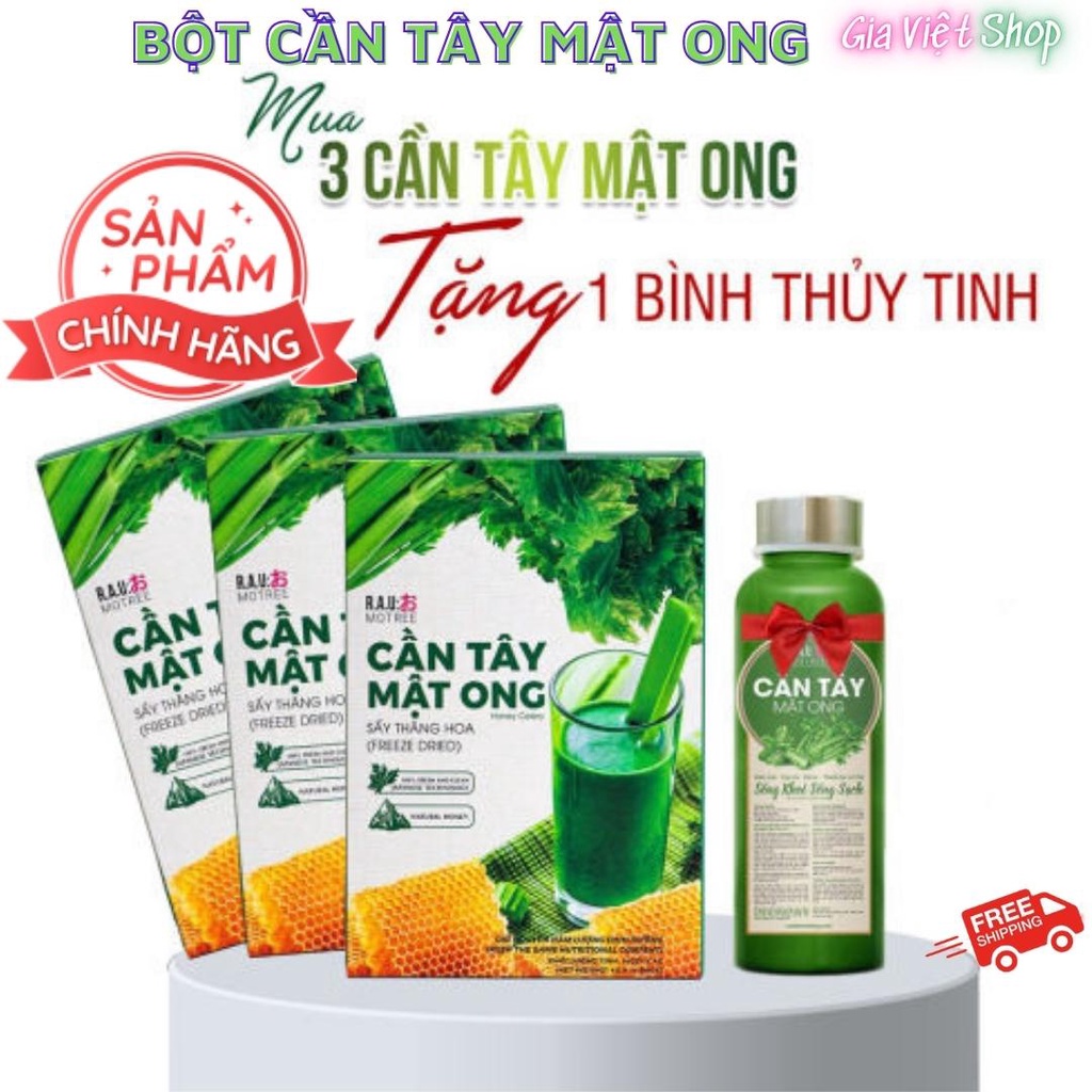 Bột Cần Tây Mật Ong Motree, Đánh Bay Mỡ Thừa, Giảm Cân Nhanh Cấp Tốc An Toàn