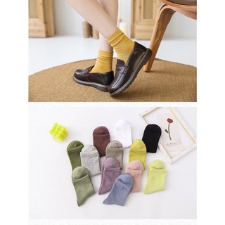 VỚ TRƠN CỔ CAO BASIC MÀU PASTEL