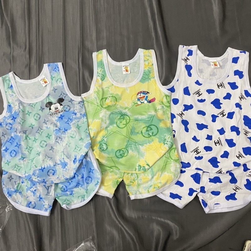 Bộ cotton co dãn 4 chiều đẹp cho bé trai và bé gái 7-20kg