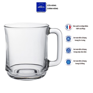 Bộ 6 ly có quai D4018A Duralex - Lys Trắng Clear 310ml Thủy tinh cường lực cao cấp Pháp [Chính Hãng]
