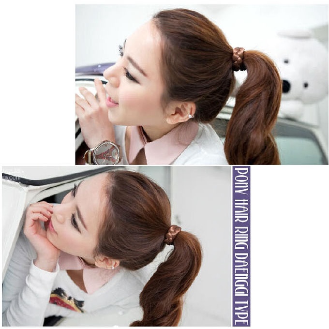 Dây cột tóc bằng tóc giả tết bím dành cho nữ PK085