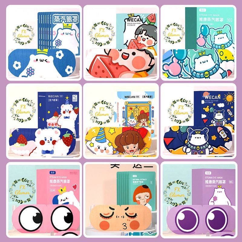 Set 10 Miếng Mặt Nạ Mắt Nóng WECAN Nội đia Trung