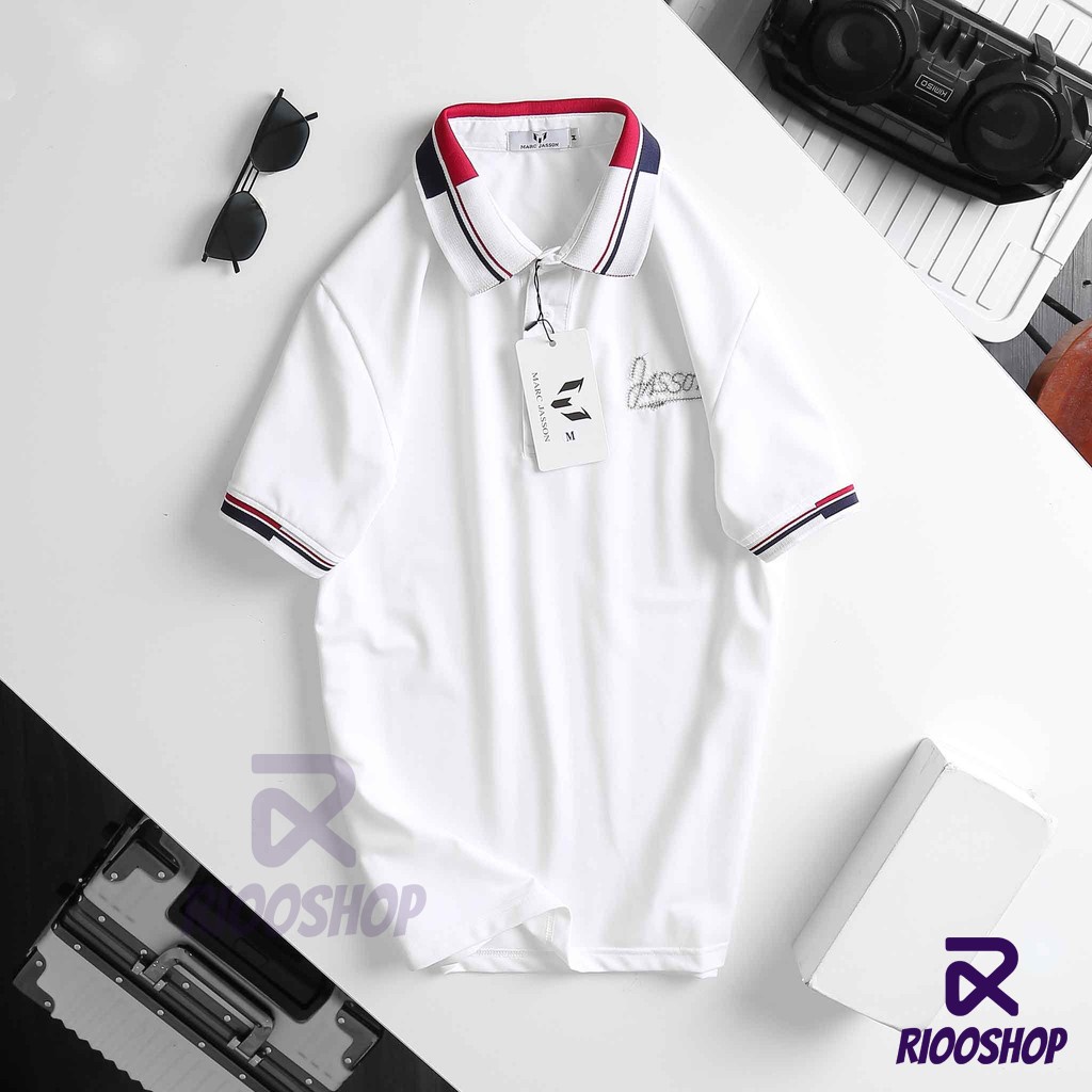 Áo phông nam có cổ, áo thun polo nam đẹp, tay ngắn, basic, big size, vnxk, màu trắng, xanh đen, đỏ đô RIOOSHOP RSP071