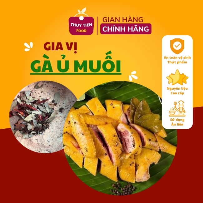 (Mã GRO30K - Giảm 30k) Gia vị nguyên liệu GÀ Ủ MUỐI THẢO MỘC THUY TIEN FOOD