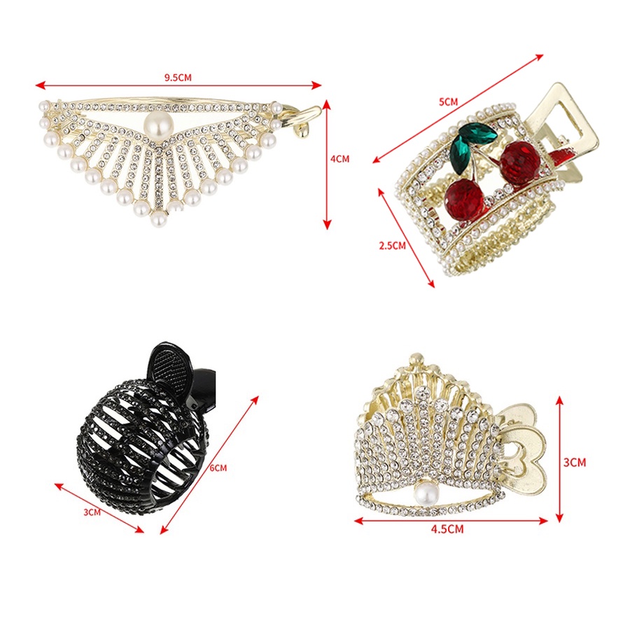 Kẹp TóC HìNh Vương MiệN ĐíNh Kim Cương Giả ThờI Trang Cho Nữ