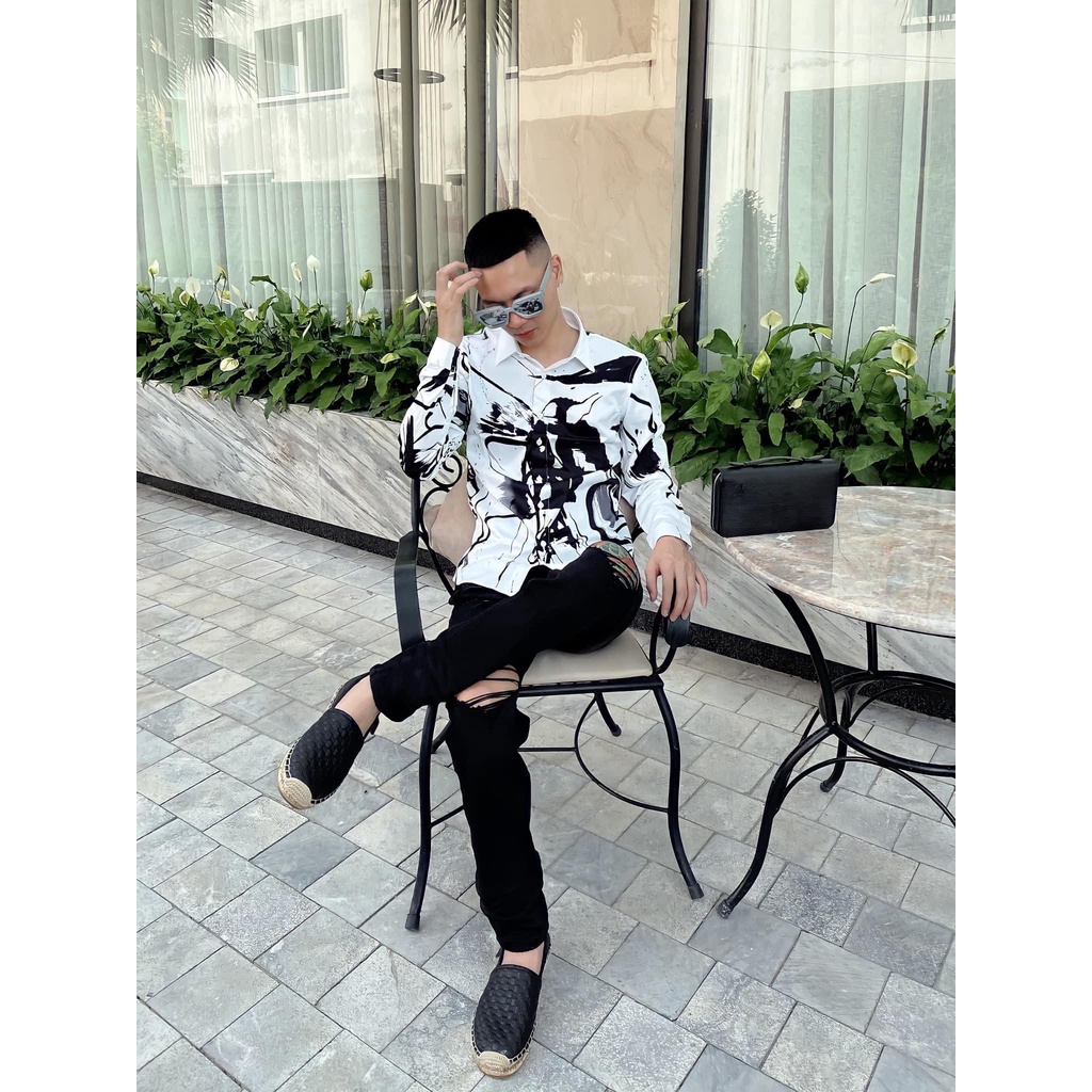 Áo sơ mi Dior họa tiết LA 2022 on web