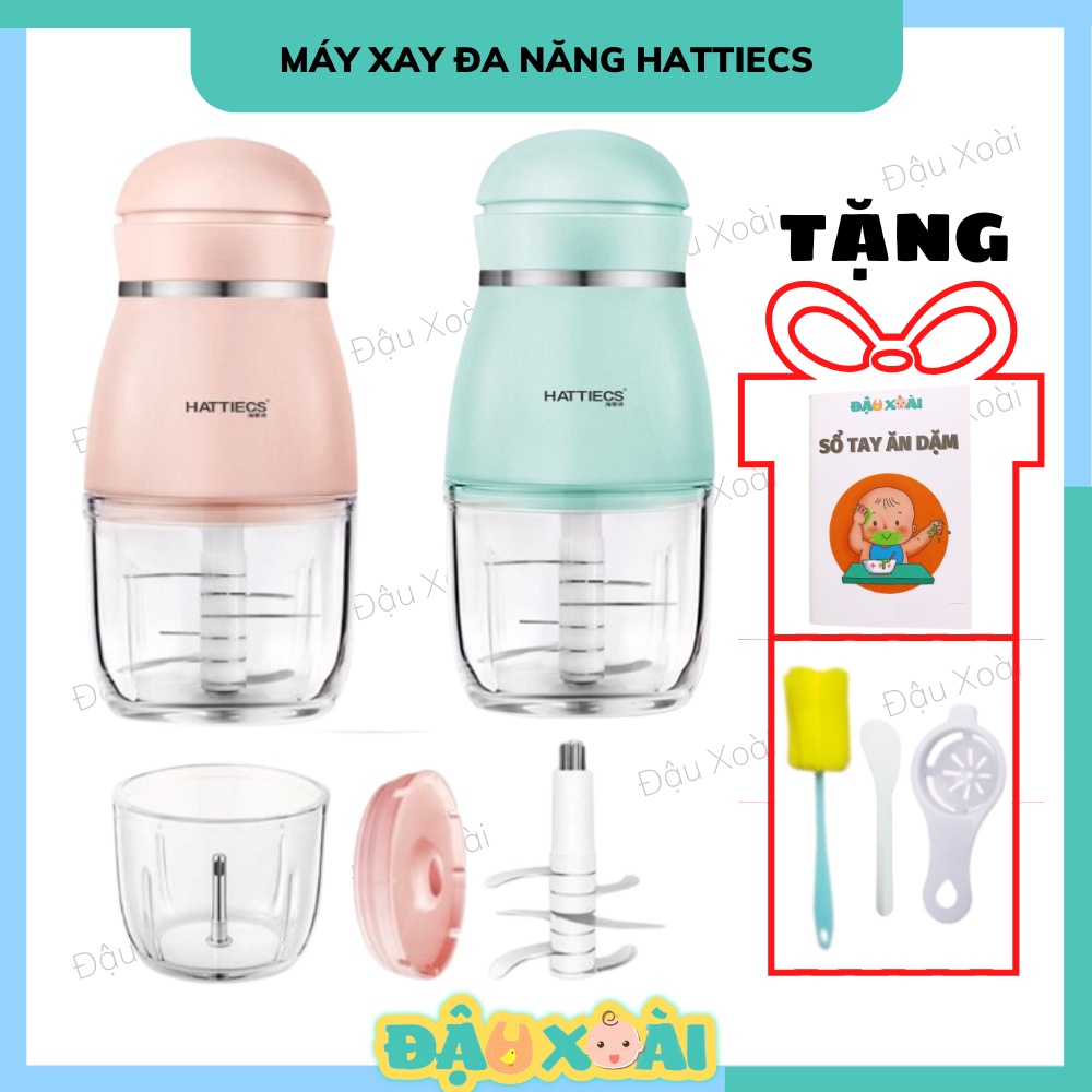 Máy xay Hattiecs xay đồ ăn cho bé ( 6 lưỡi)