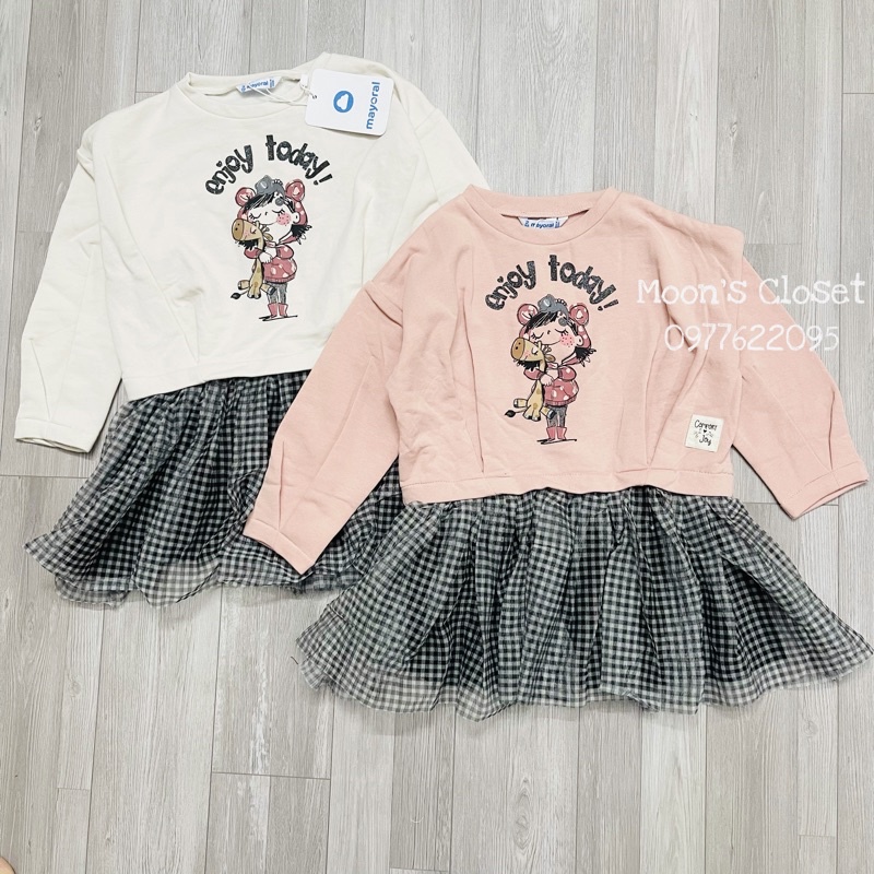 XD- Váy Mayoral phối chân voan size 2y-9y