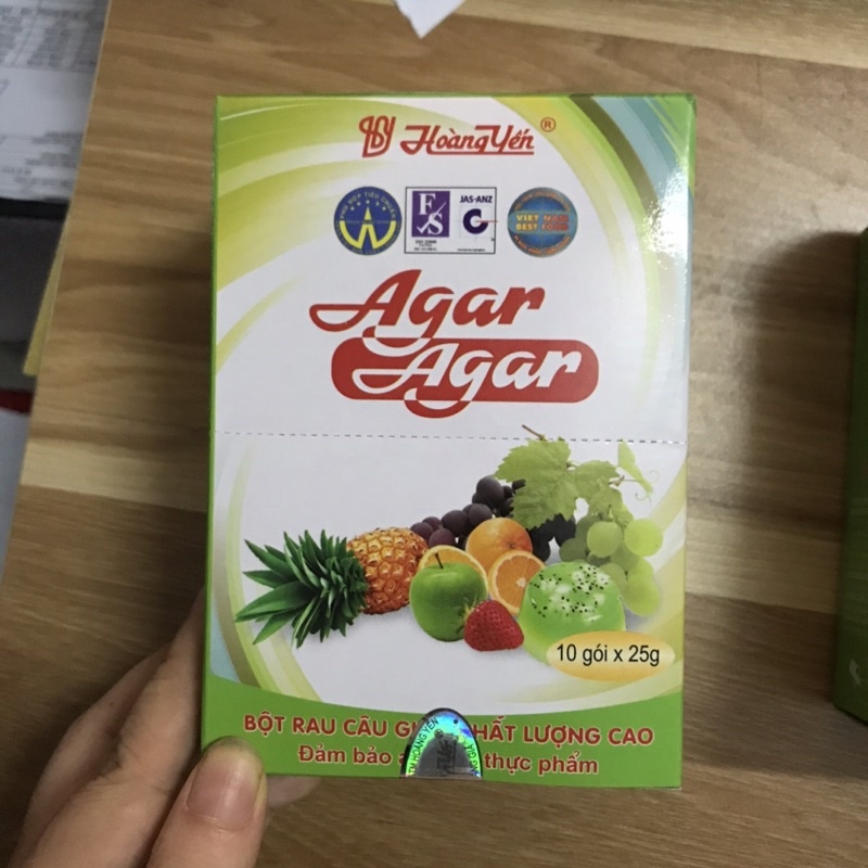 Bột rau câu giòn Agar Hoàng Yến
