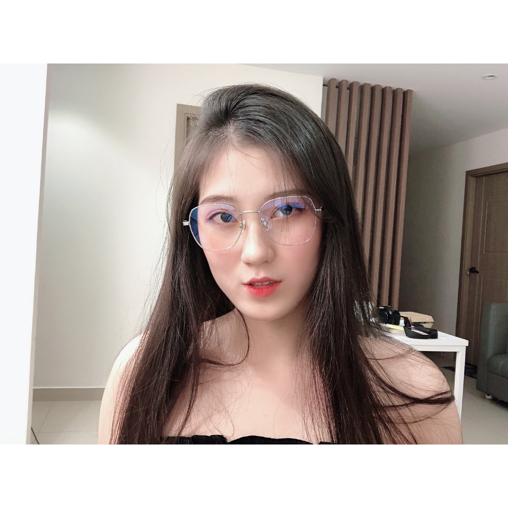 Gọng kính Vuông Titanium Ouress 88059B Bền Đẹp Dễ Thương Trendy