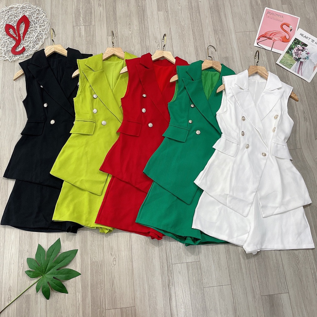 Sét áp vest sát nách kèm quần short chất đẹp may kỹ 2 lớp dày dặn