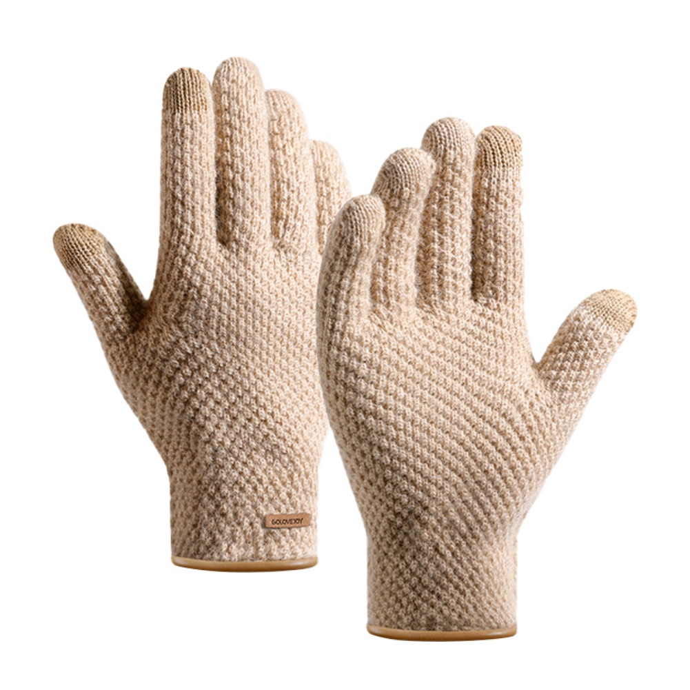 Găng Tay Dệt Kim Giữ Ấm Chống Trượt Có Thể Chạm Màn Hình Cảm Ứng