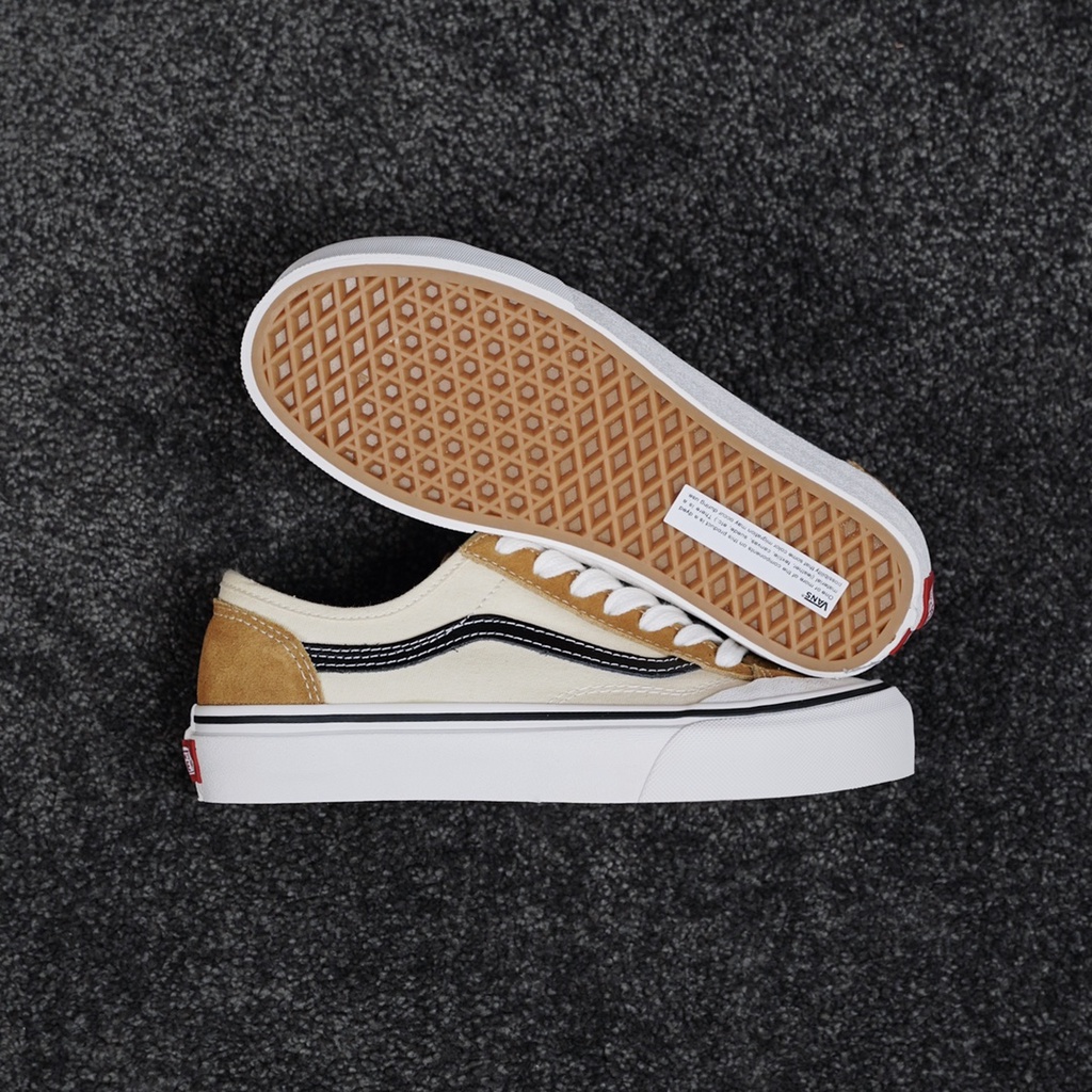 Vans Giày Thể Thao Cổ Thấp Kẻ Sọc Bên Hông Màu Nâu 36 Demon VR3 SF Mã 1848