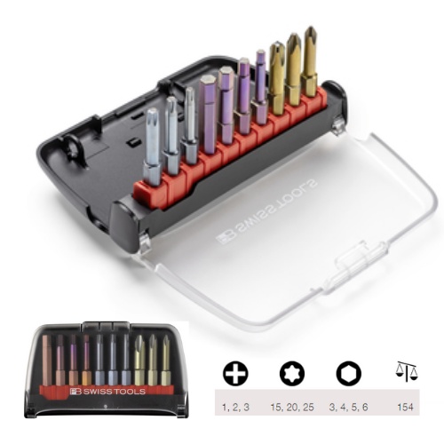 Bộ 10 Mũi Bits Thông Dụng PB Swiss Tools E6.985