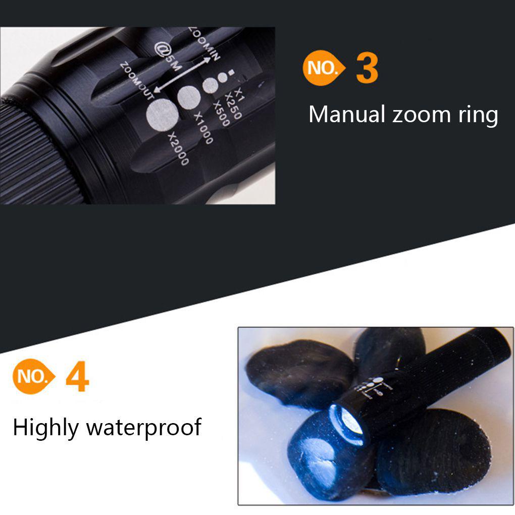 Đèn Pin LED 5W 3 Chế Độ Đa Năng Chống Thấm Nước Tiện Dụng