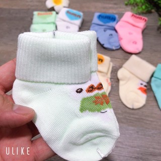 Sét 4 đôi tất len sơ sinh mềm mịn