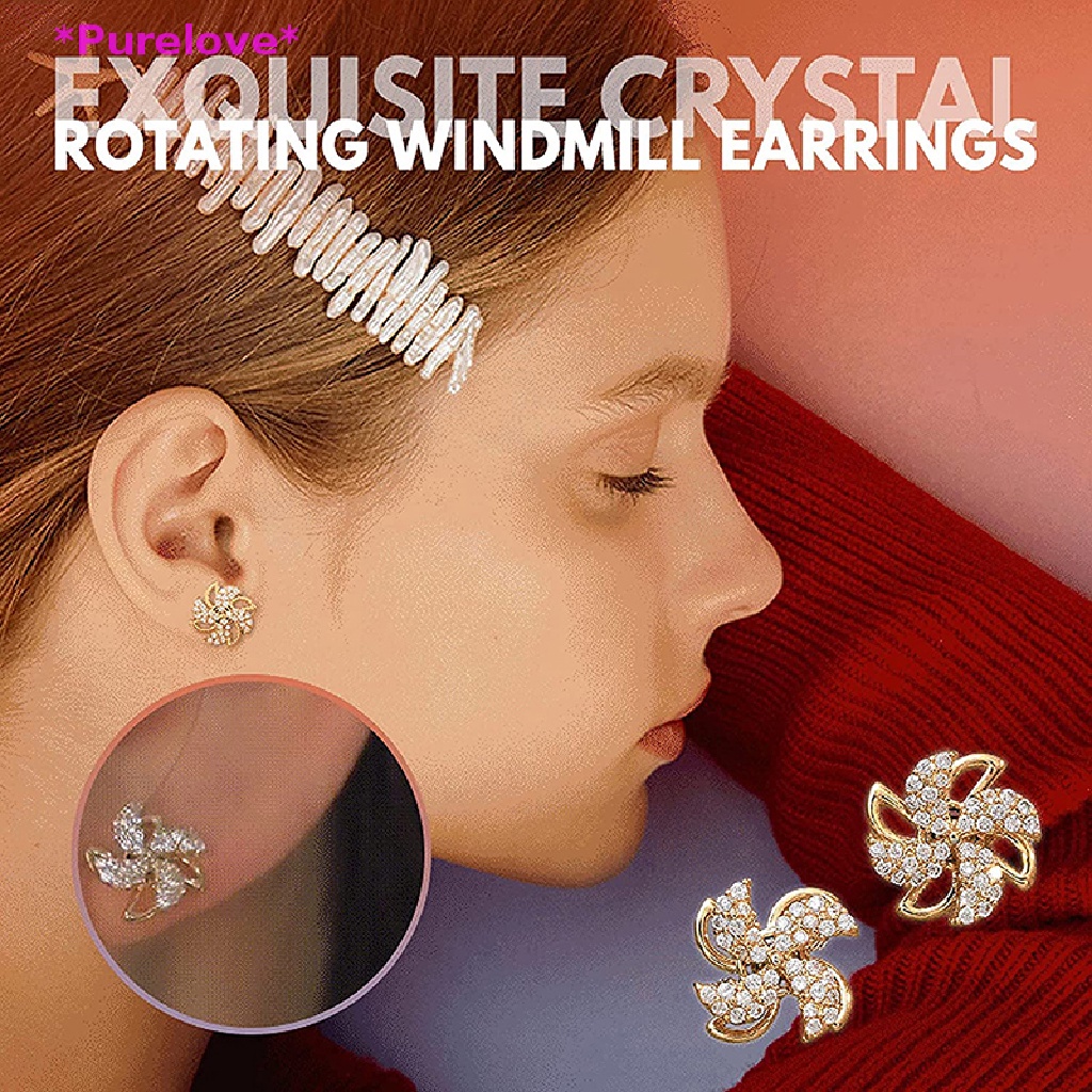 Bông Tai Mạ Bạc 925 Hình Cối Xay Gió Xinh Xắn Dành Cho Nữ Mới