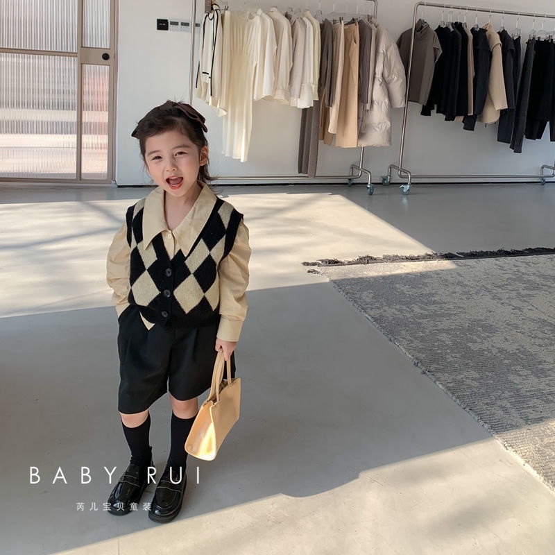 Áo Cardigan Dệt Kim Phong Cách Hàn Quốc Thời Trang Xuân Thu Mới Cho Bé Gái