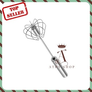 CÂY ĐÁNH TRỨNG DÀI INOX XỊN, dụng cụ khuấy cà phê cafe làm bánh chuyên nghiệp ATHY SHOP