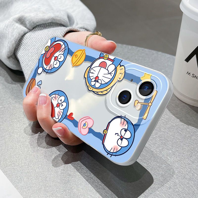 Ốp Điện Thoại TPU Trong Suốt Họa Tiết Hoạt Hình Đôi Mắt Thiên Thần Cho iPhone 14 Pro Max 13 12 Mini 11 XS XR X 8 7 Plus 6S 6 SE