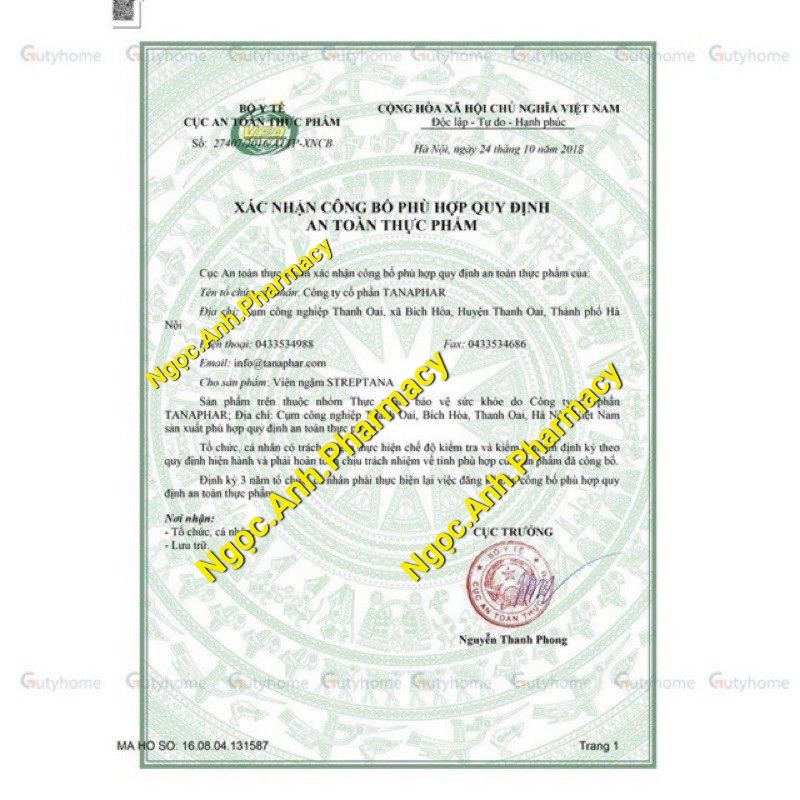 Viên ngậm Streptana New