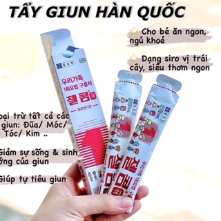 Hộp 2 gói,siro Zelcom giun Hàn Quốc