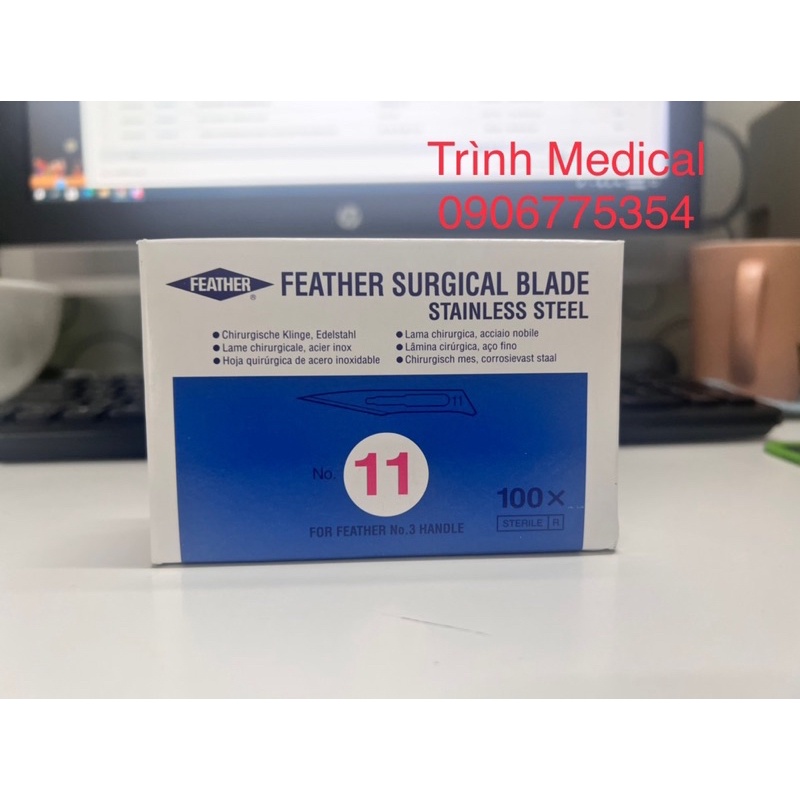 LƯỠI DAO MỔ PHẪU THUẬT NHẬT ( FEATHER ) SỐ 11