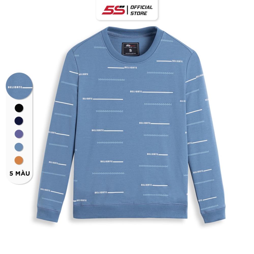Áo Sweater Nam 5S, Chất Cotton USA Cao Cấp, Bền Màu, Giữ Ấm, Không Bai Gião, Thiết Kế In Trẻ Trung (ANO22008) *