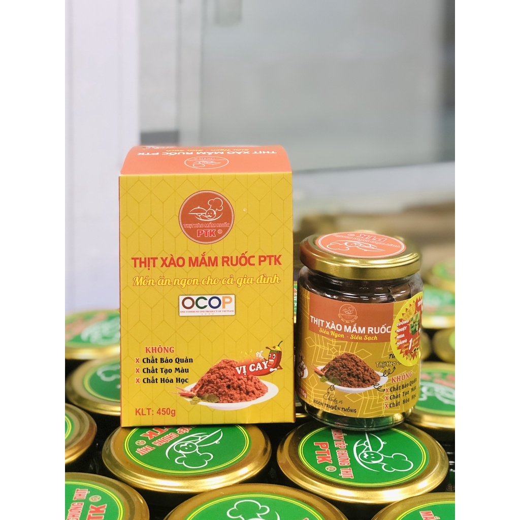 Thịt Xào Mắm Ruốc PTK 170g (hút chân không bên trong, an toàn - tiện lợi)