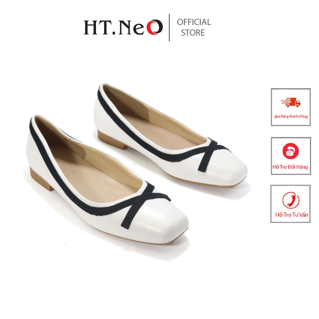 Giày búp bê nữ - Giày bệt nữ HT.NEO da bò thật ,kiểu dáng basic cực sang ,trẻ trung ,thanh lịch GN05