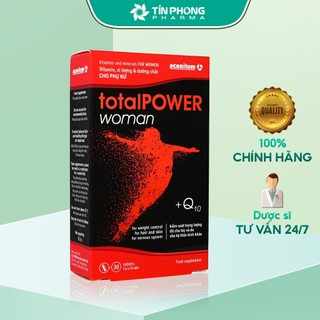 Tăng Cường Sức Khỏe Và Sinh Lý Cho Nữ Giới TotalPower Woman Giúp Hạn Chế Lão Hóa, Cơ Thể Khỏe Mạnh Hộp 30 Viên TTP023