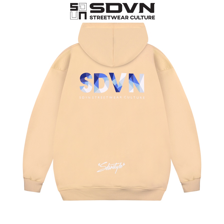 Áo Khoác Hoodie Zip Logo Unisex Nam Nữ Form Rộng Local Brand SDVN