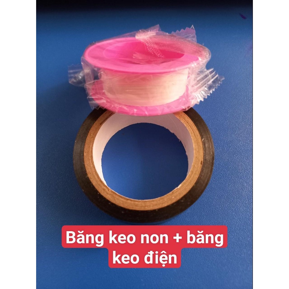 COMBO BĂNG KEO ĐIỆN VÀ CUỘN BĂNG KEO NON QUẤN ỐNG NƯỚC