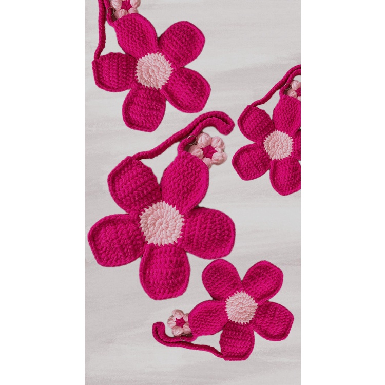 TÚI HOA HANDMADE - CROCHET FLOWER BAG NHIỀU MÀU