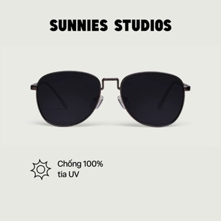 Kính mát Sunnies Studios Gọng Phi Công Shawn In Gunmetal