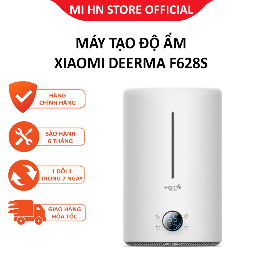 Máy tạo độ ẩm Xiaomi Deerma DEM-F628S dung tích 5L, đèn UV làm sạch nguồn nước - Bảo hành 6 tháng