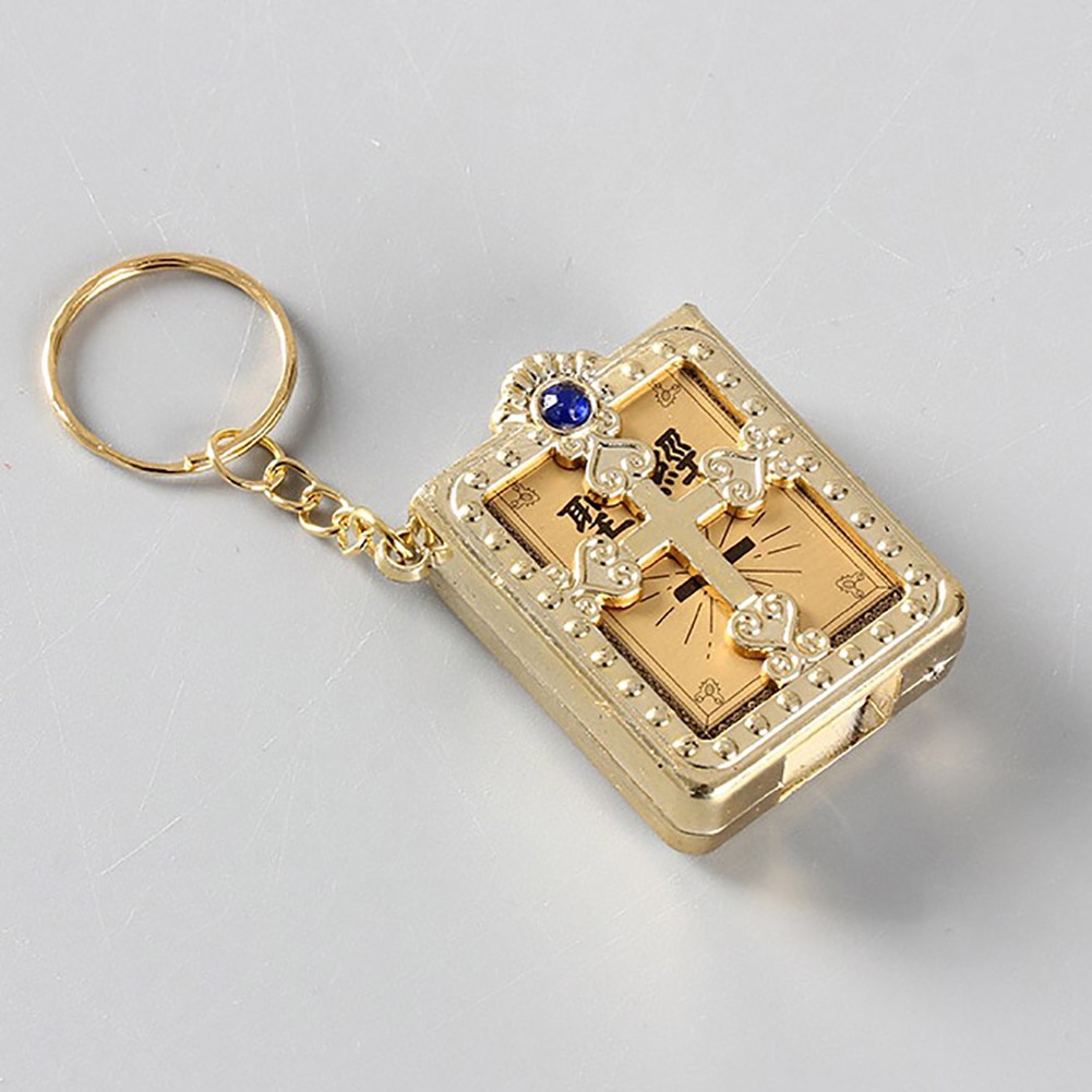 Dây móc khóa hình thánh giá đính đá xinh xắn