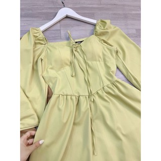 VÁY CÚP NGỰC NƠ TAY BỒNG