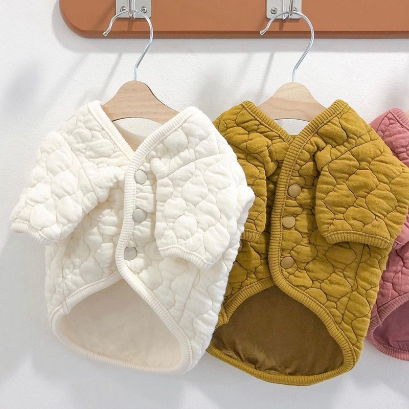 Áo Khoác Cotton Dày Ấm Áp Cho Thú Cưng Chó Mèo Poodle Pomeranian Schnauzer Yorkshire